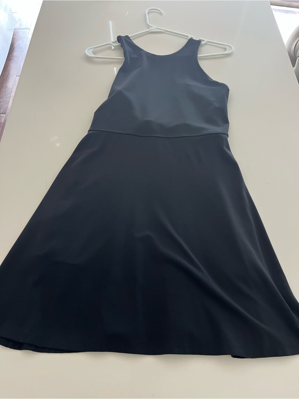 Athleta Black Sleeveless Midi Dress